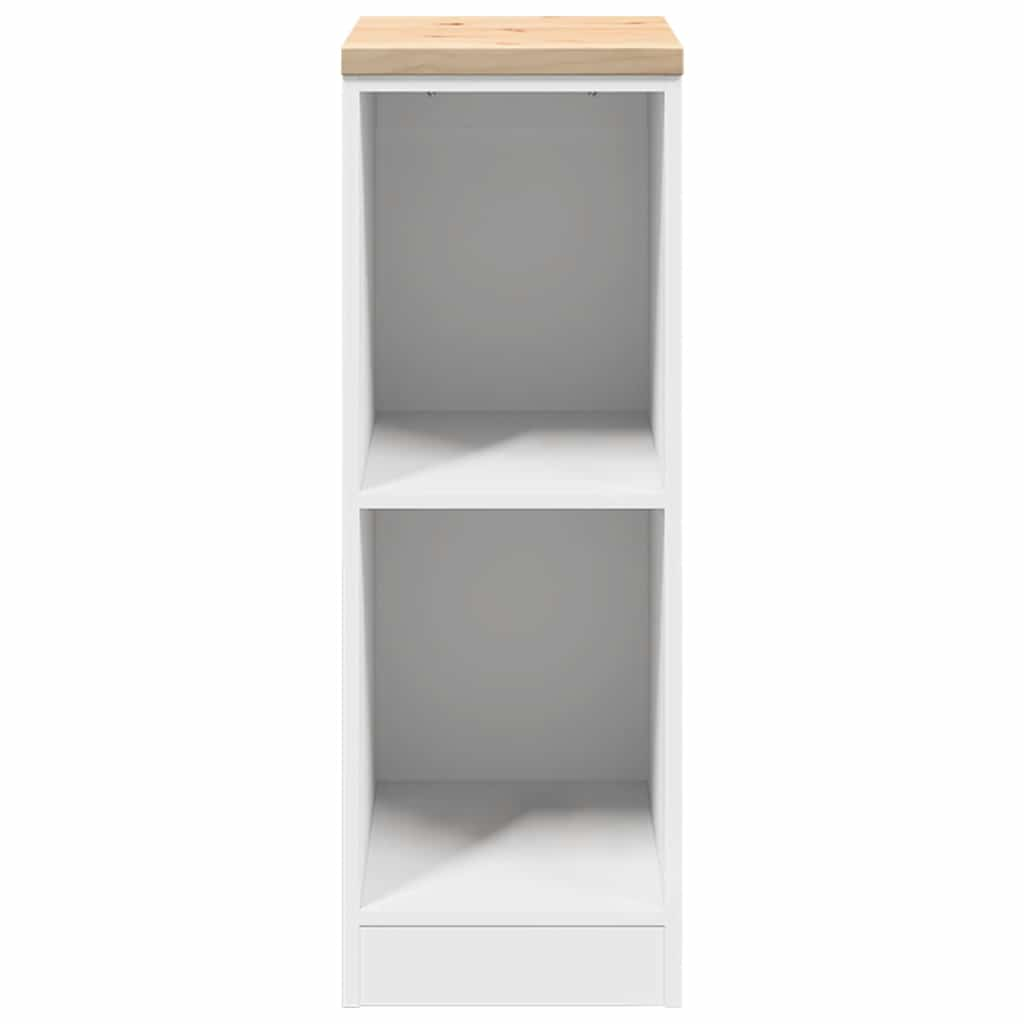 Garage Storage Cabinet White 30x51x85 cm Solid Pine