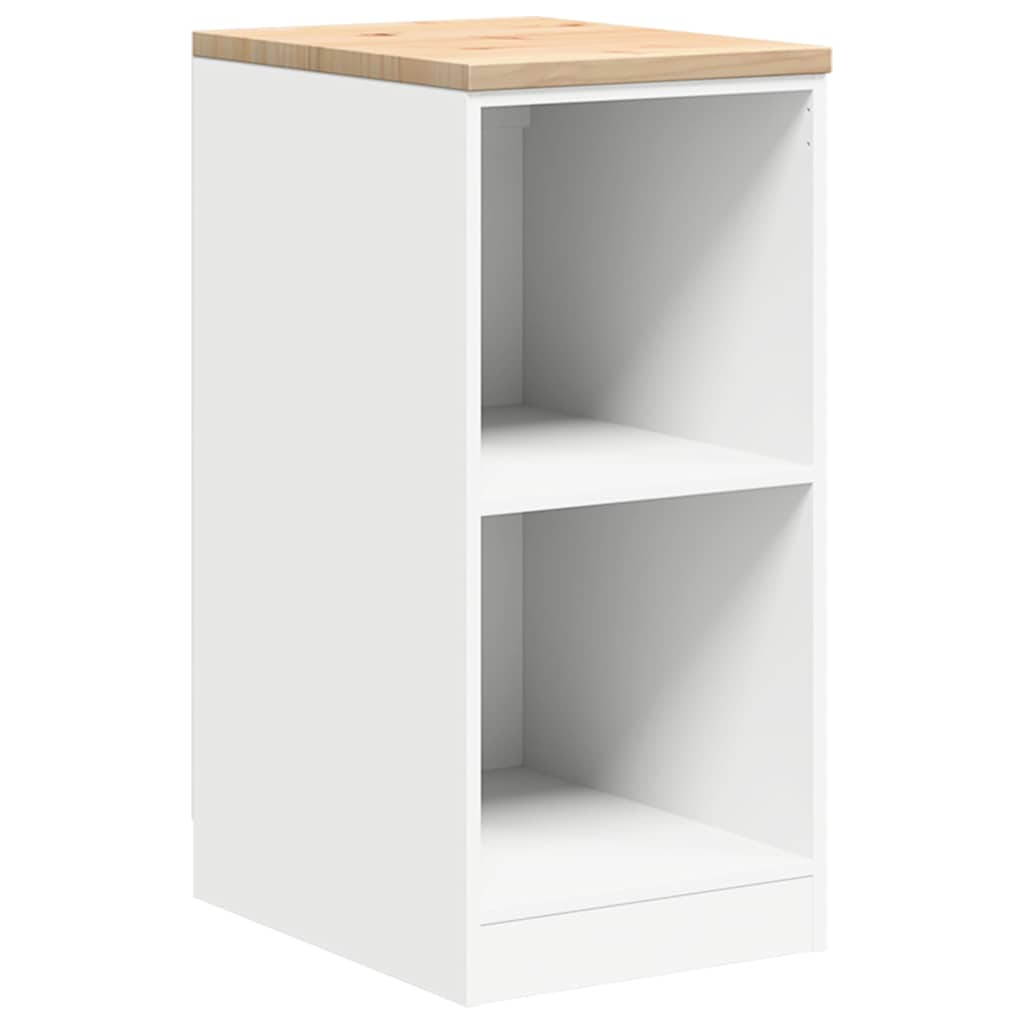 Garage Storage Cabinet White 40x51x85 cm Solid Pine