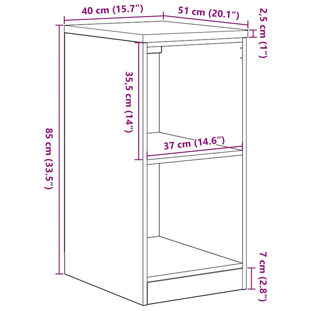 Garage Storage Cabinet White 40x51x85 cm Solid Pine