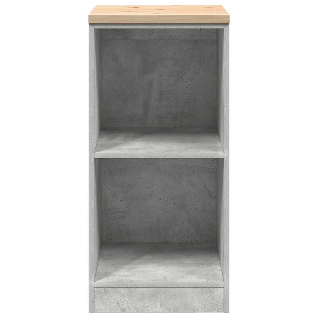 Garage Storage Cabinet Concrete Gray Solid Pine