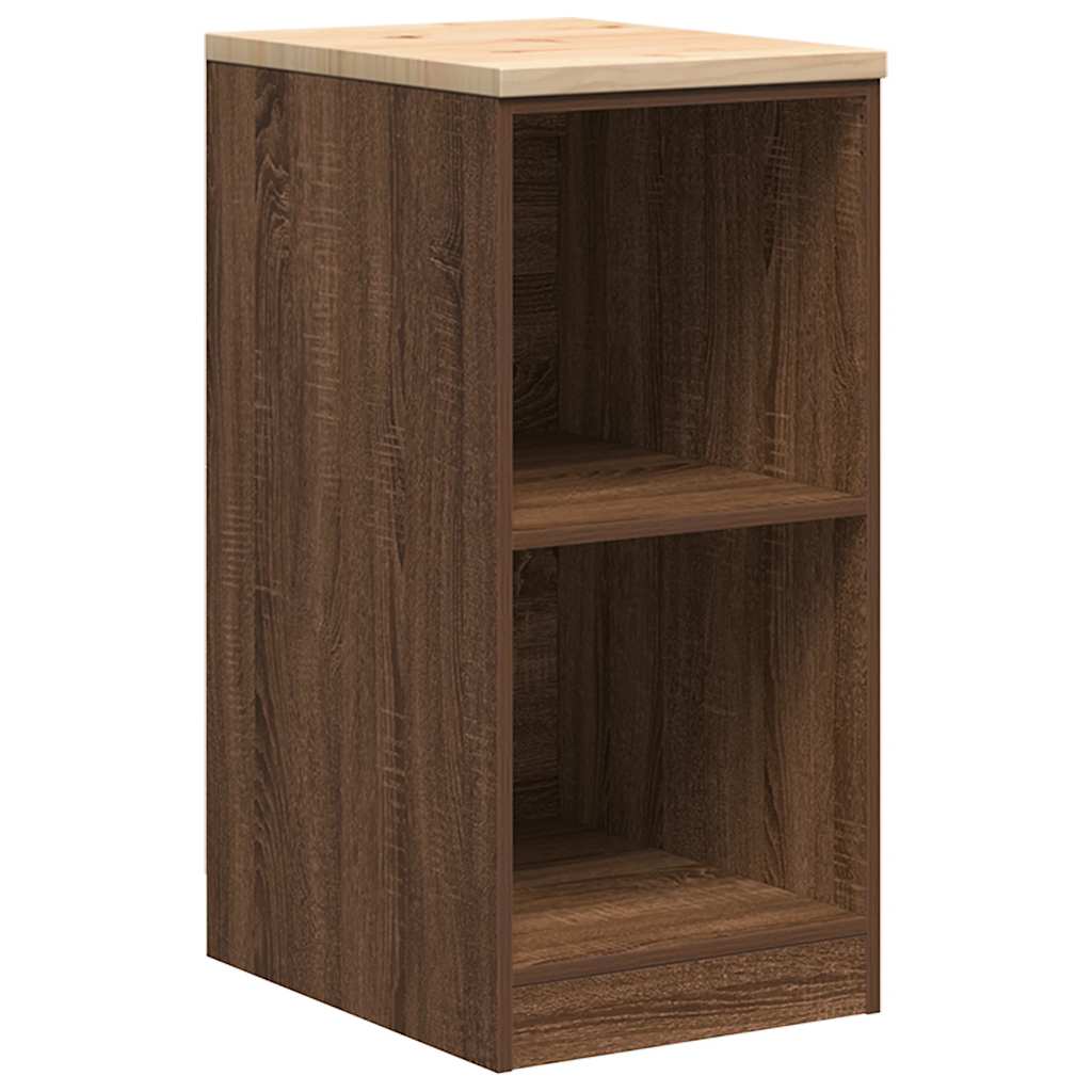 Garage storage cabinet 40x51x85 cm solid pine