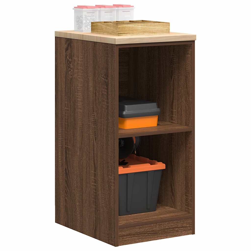 Garage storage cabinet 40x51x85 cm solid pine