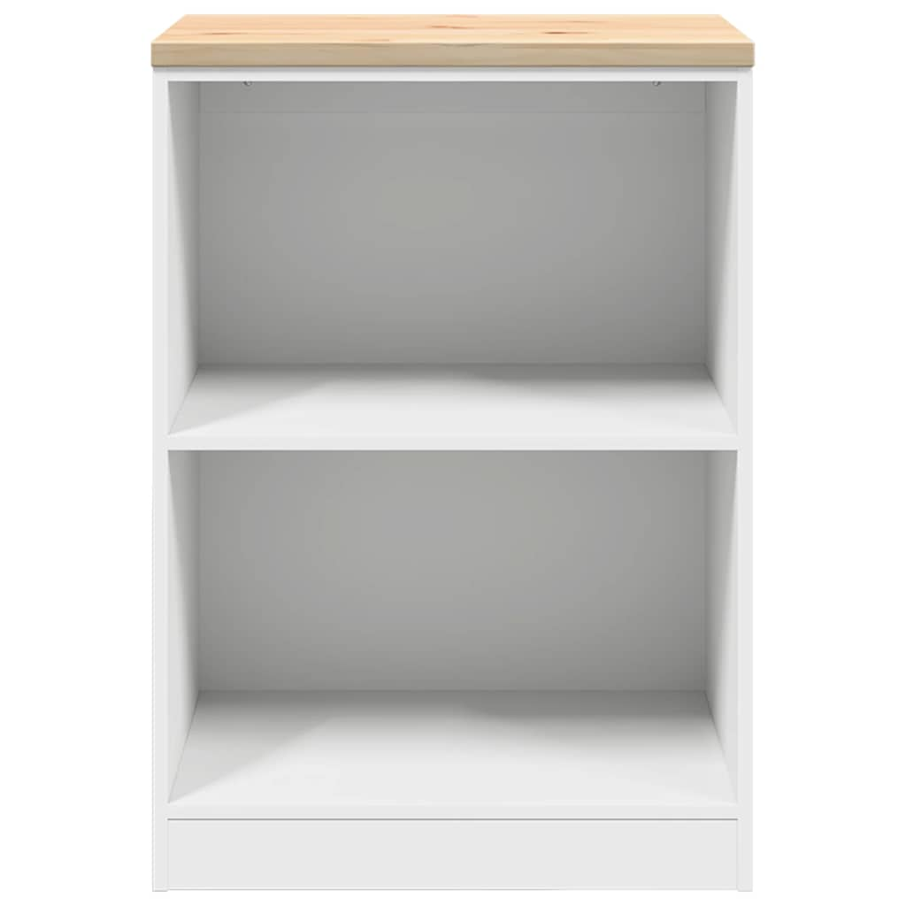 Garage Storage Cabinet White 60x51x85 cm Solid Pine