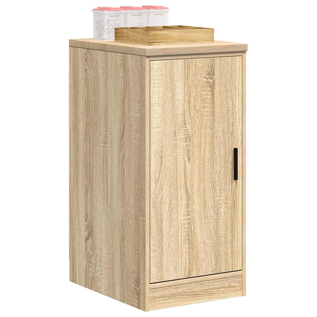 Garage storage cabinet Sonoma oak solid pine