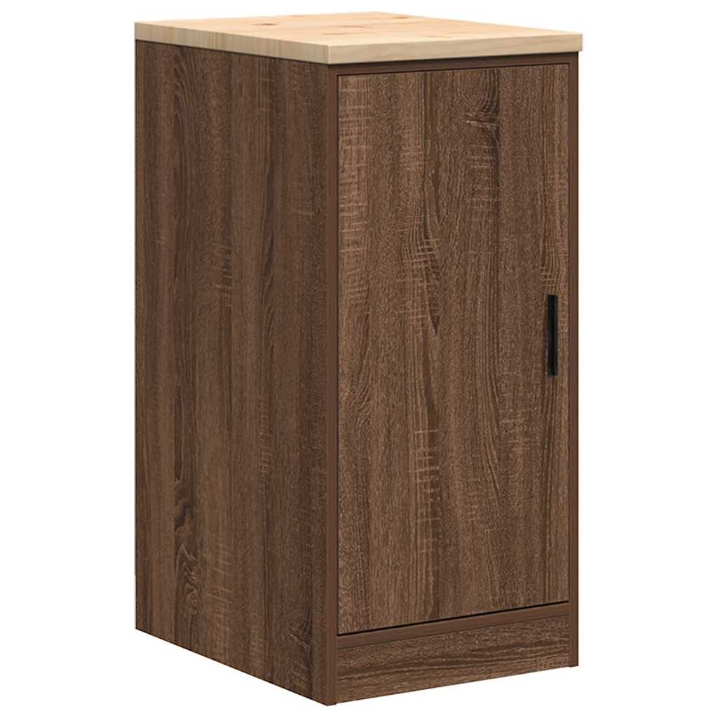 Garage storage cabinet 40x51x85 cm solid pine