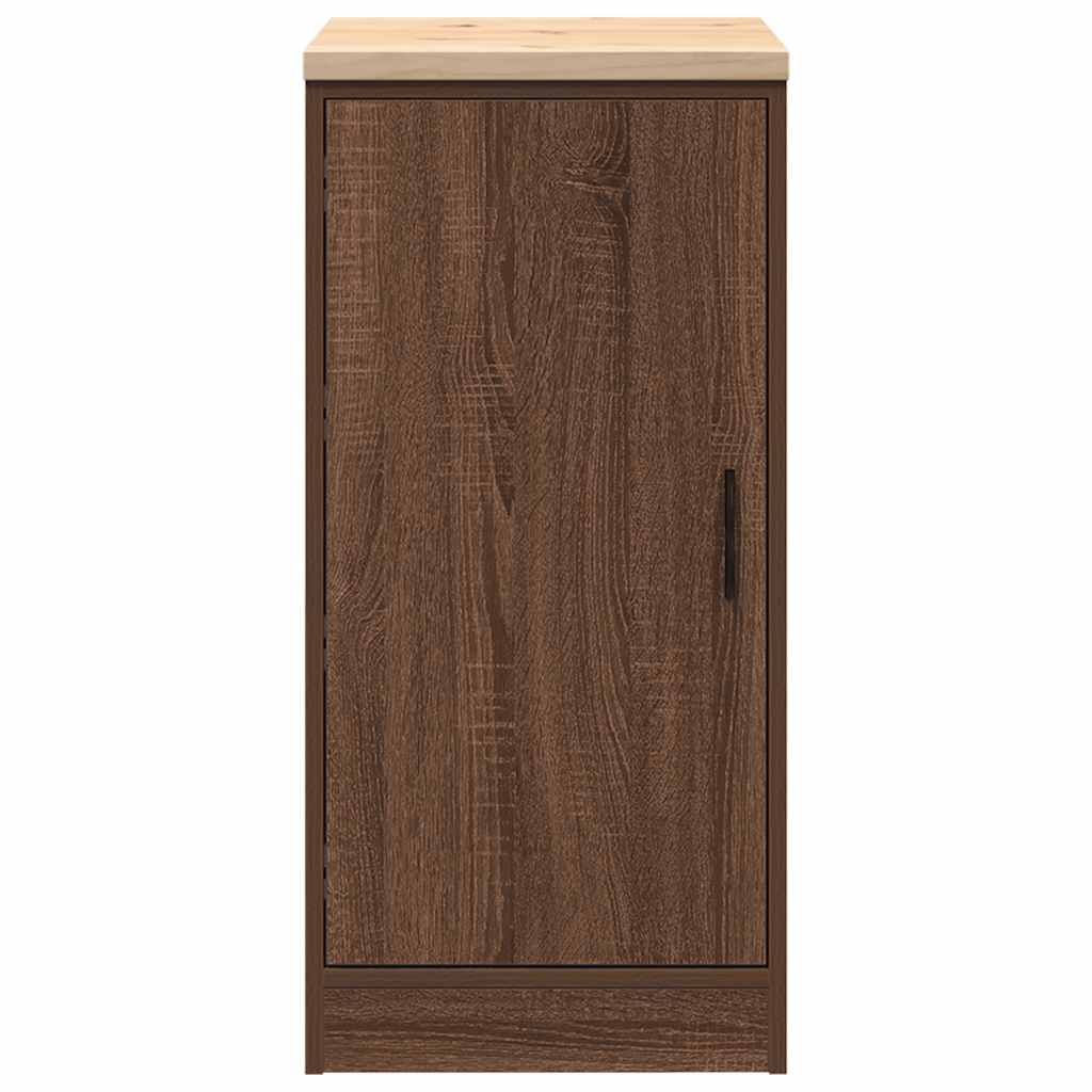 Garage storage cabinet 40x51x85 cm solid pine