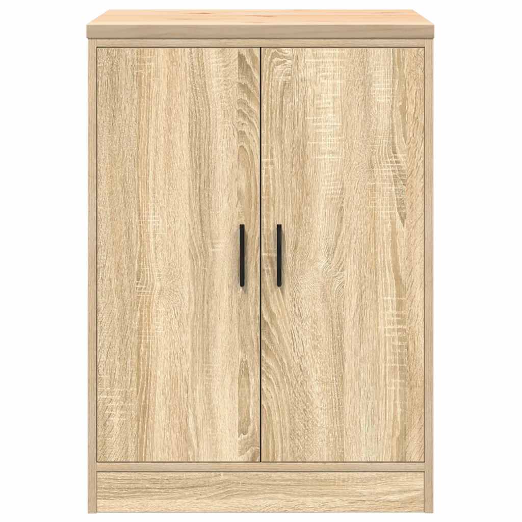 Garage storage cabinet Sonoma oak solid pine