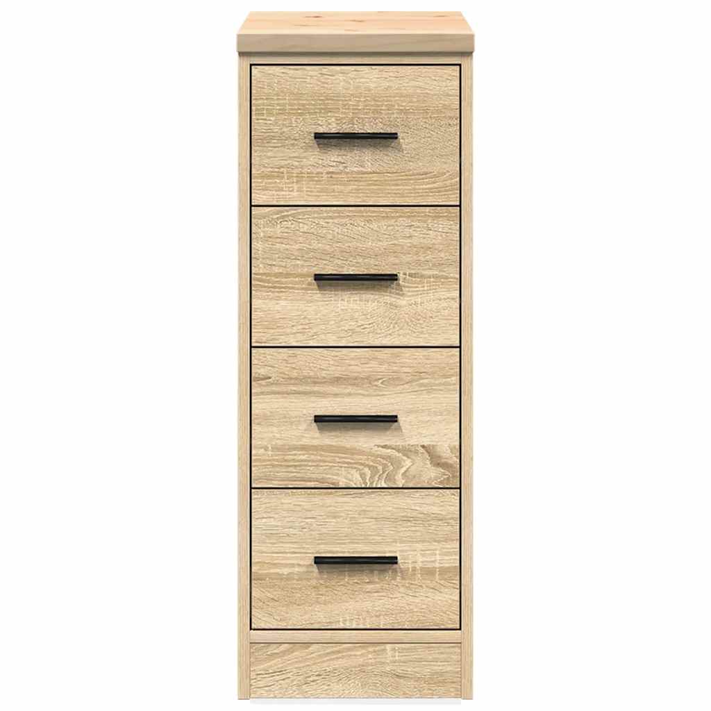 Garage storage cabinet Sonoma oak solid pine