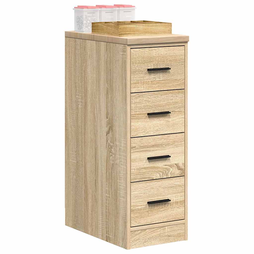 Garage storage cabinet Sonoma oak solid pine