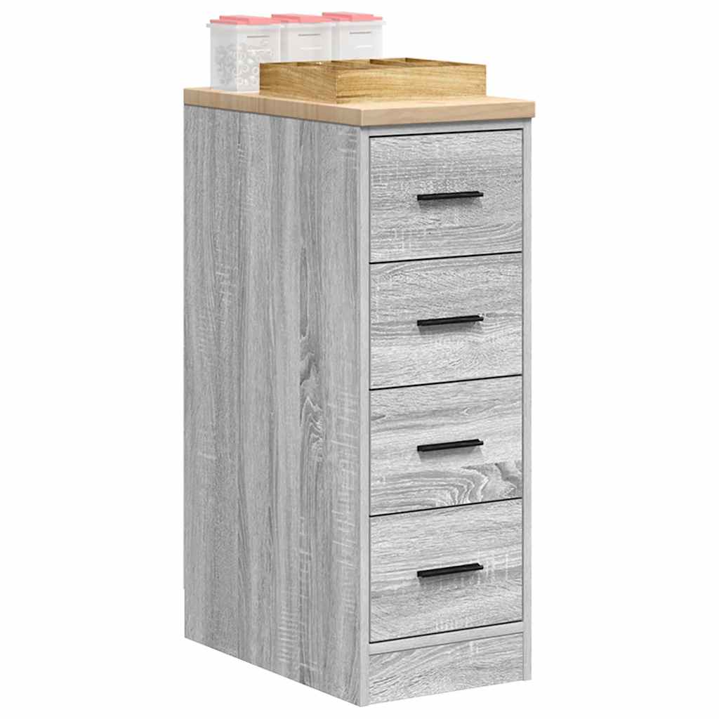 Garage Storage Cabinet Gray Sonoma Solid Pine