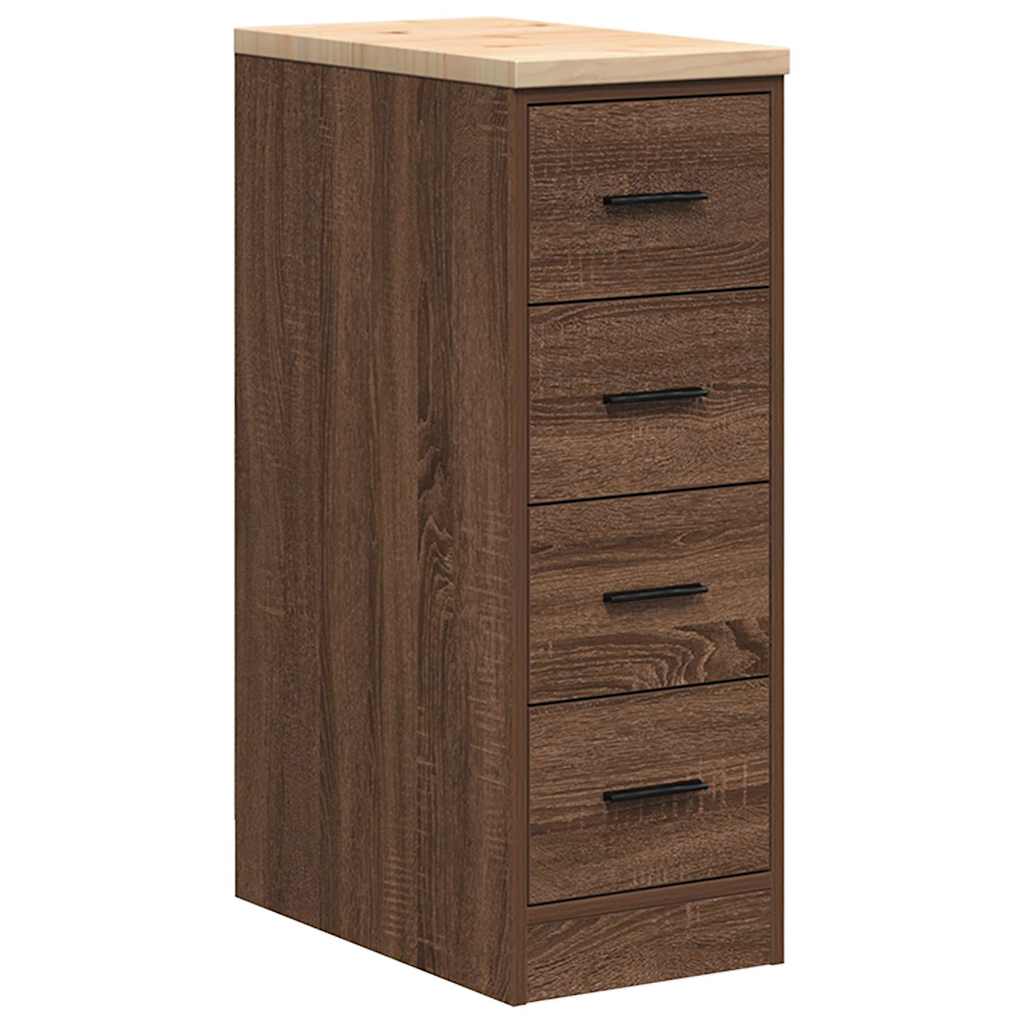 Garage storage cabinet 30x51x85 cm solid pine