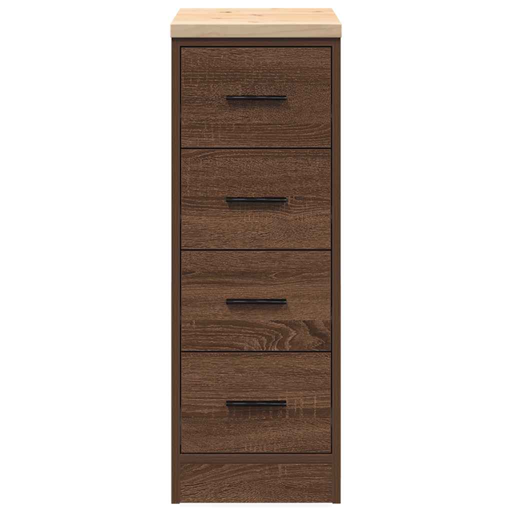 Garage storage cabinet 30x51x85 cm solid pine