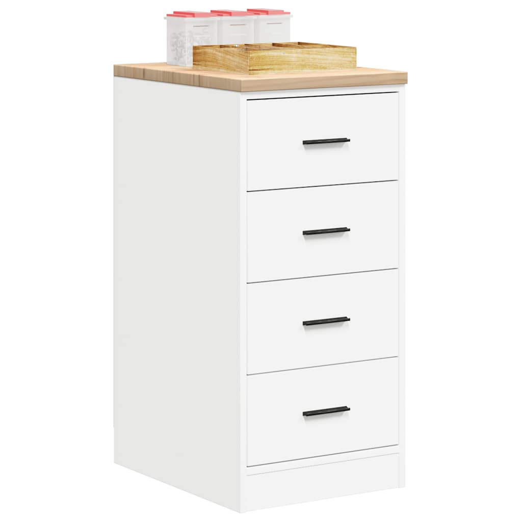 Garage Storage Cabinet White 40x51x85 cm Solid Pine