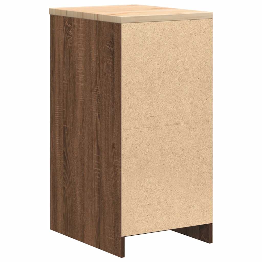 Garage storage cabinet 40x51x85 cm solid pine