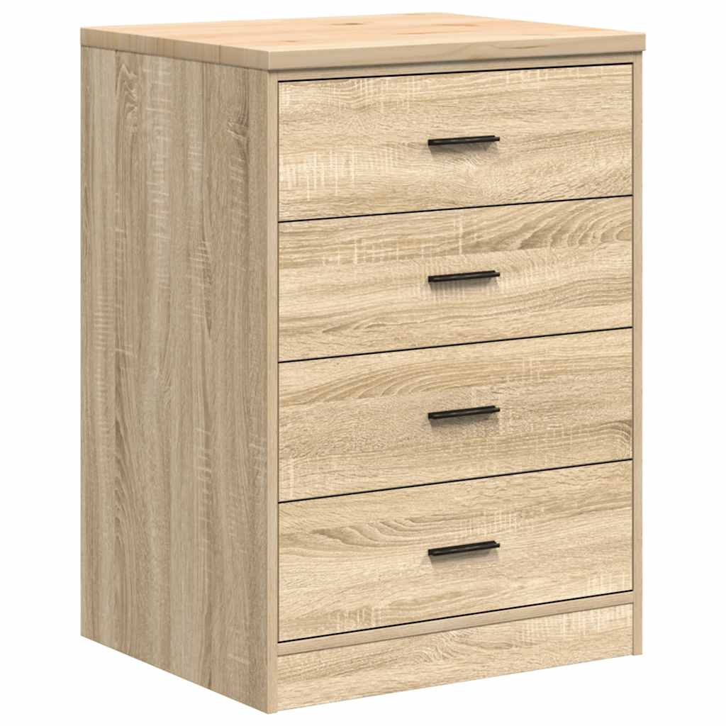 Garage storage cabinet Sonoma oak solid pine