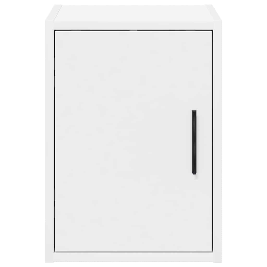 Garage Wall Cabinet White Wood Material