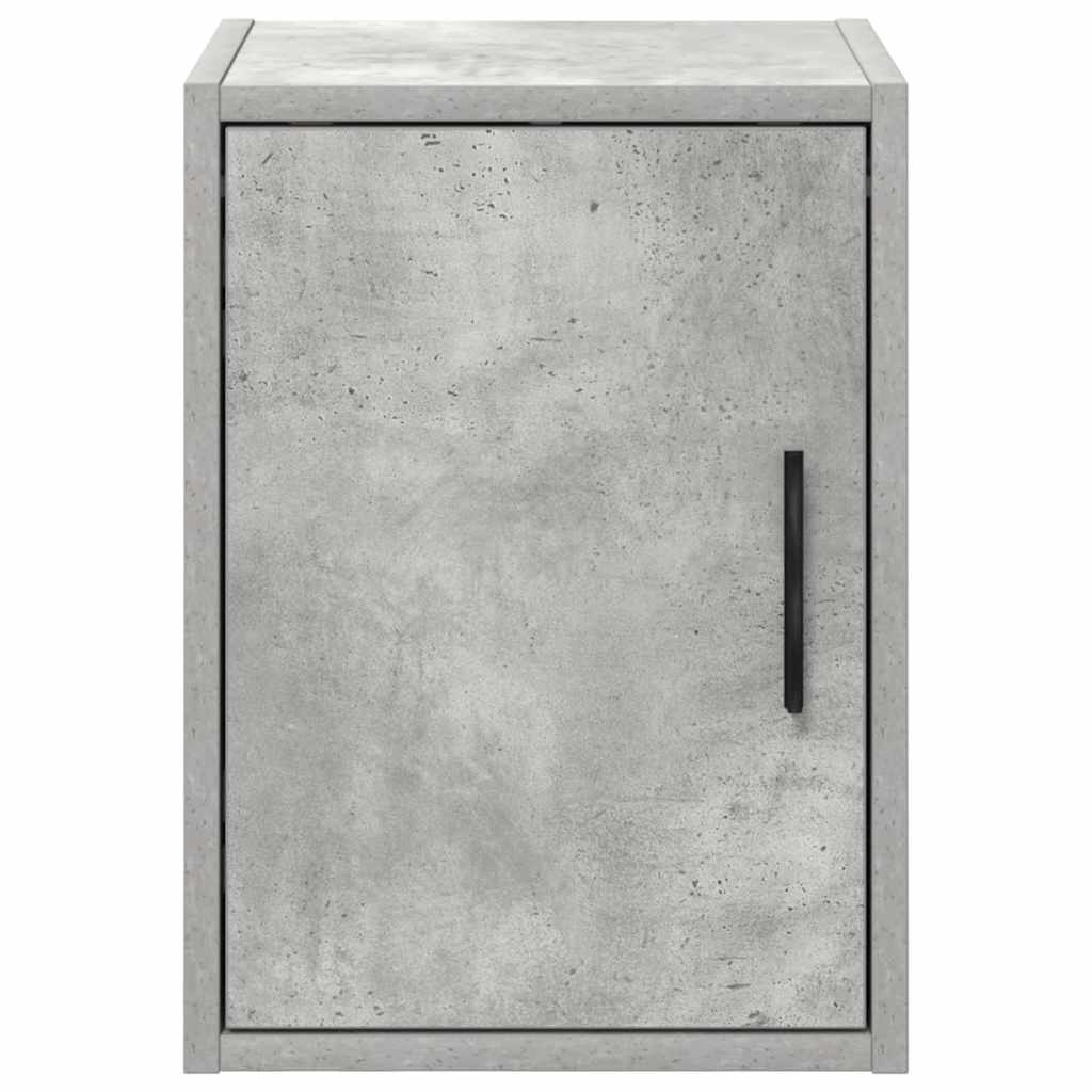 Garage wall cabinet concrete gray wood material