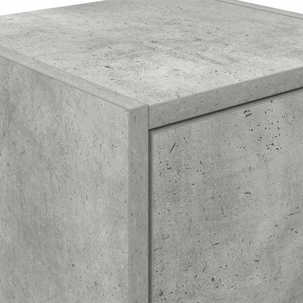 Garage wall cabinet concrete gray wood material