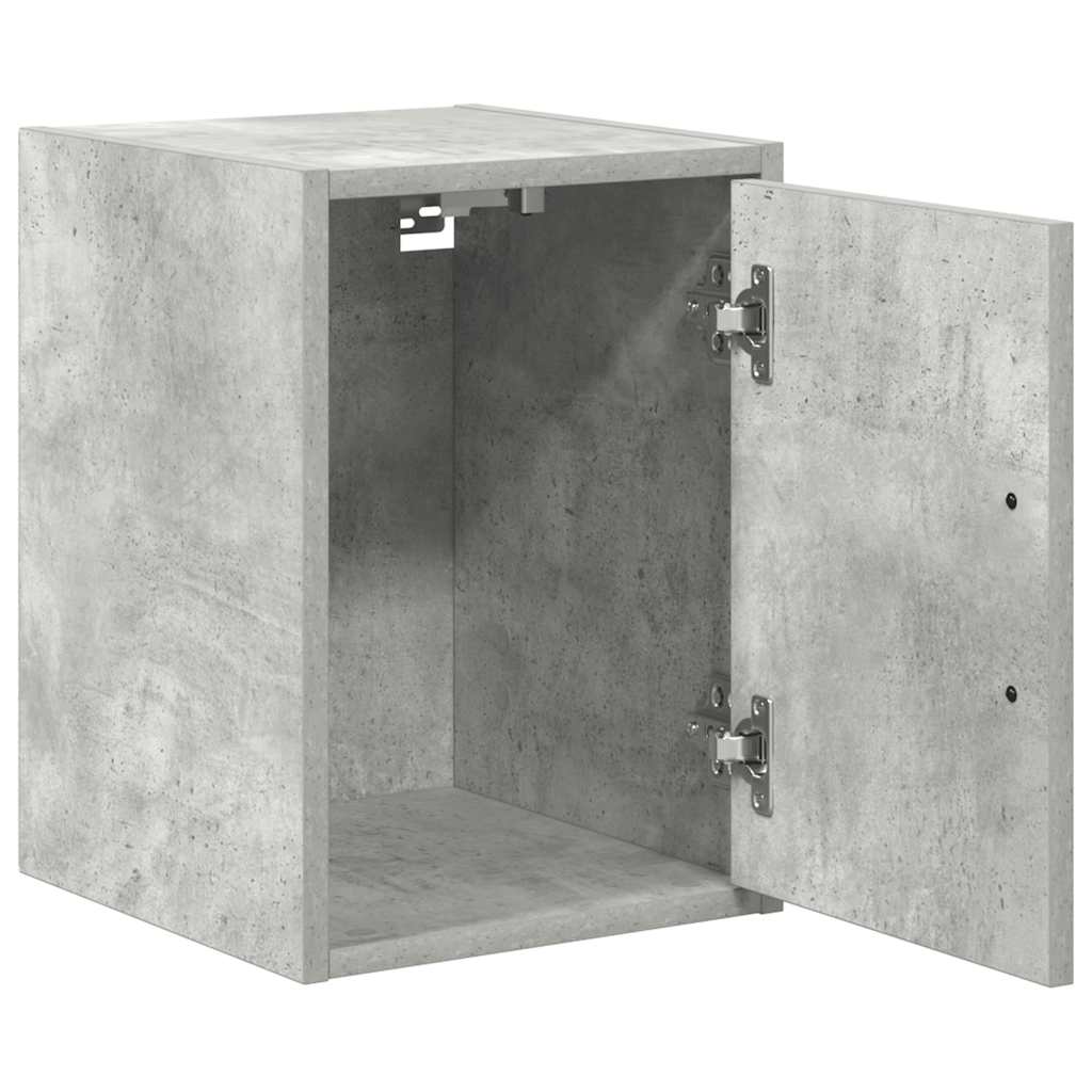 Garage wall cabinets 2 pcs. Concrete gray wood material