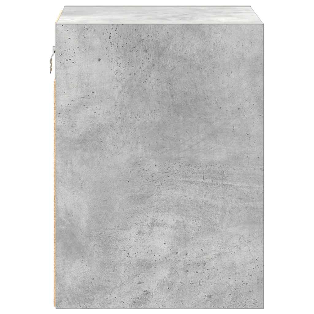 Garage wall cabinets 2 pcs. Concrete gray wood material