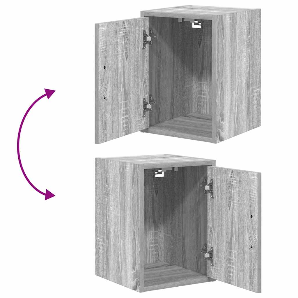 Garagen-Wandschrank Grau Sonoma Holzwerkstoff