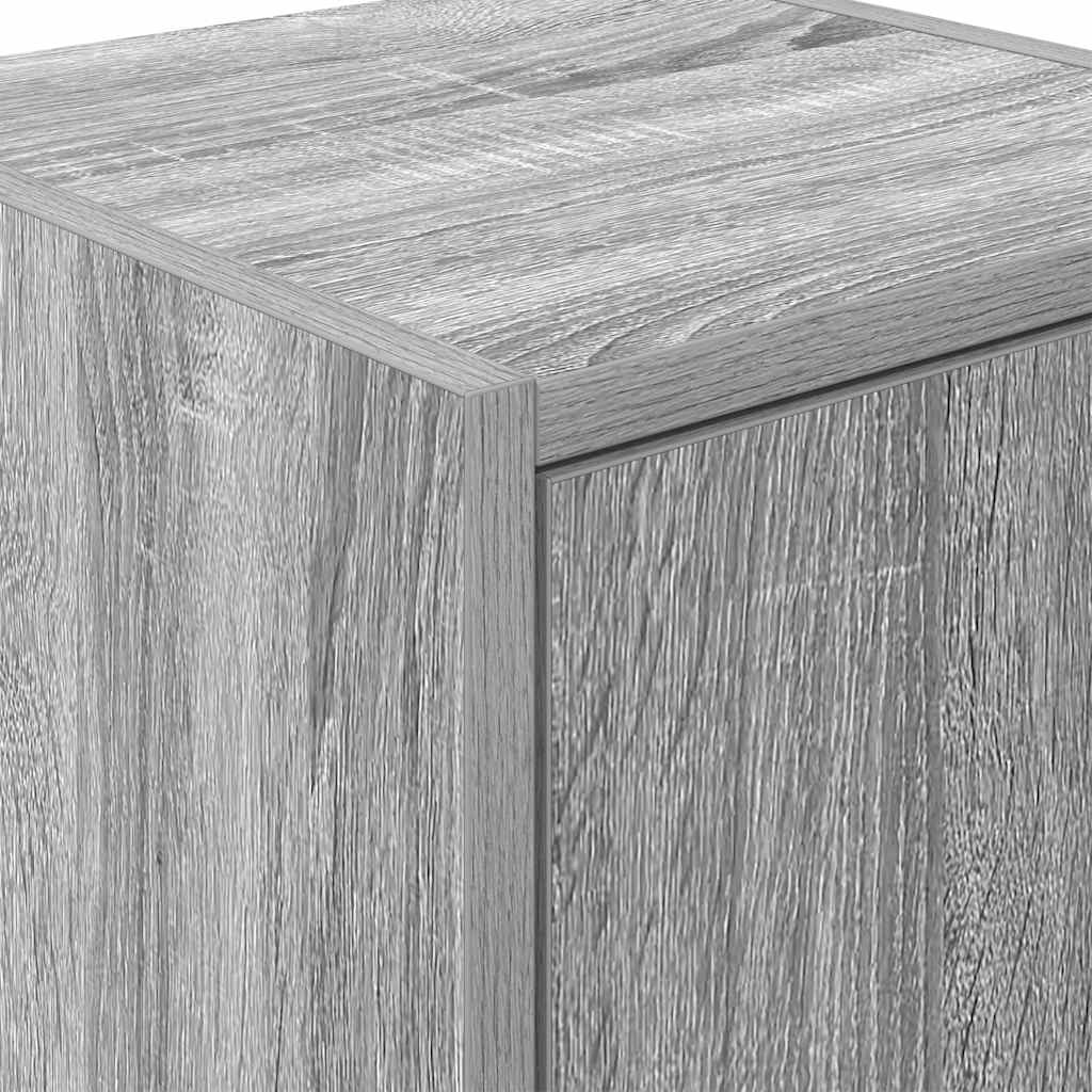 Garagen-Wandschrank Grau Sonoma Holzwerkstoff