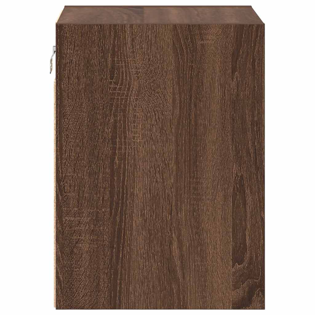 Garage wall cabinets 2 pcs. Brown oak look wood material