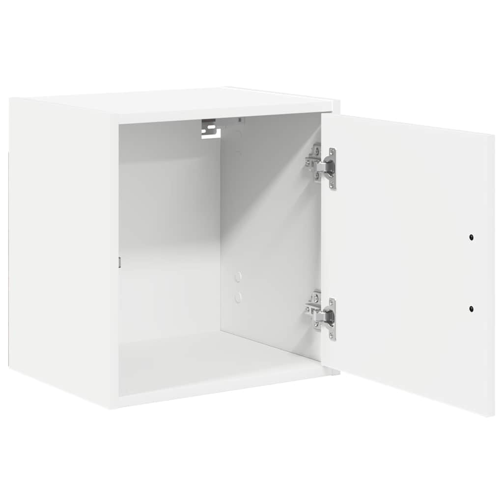 Garage wall cabinets 2 pcs. White wood material