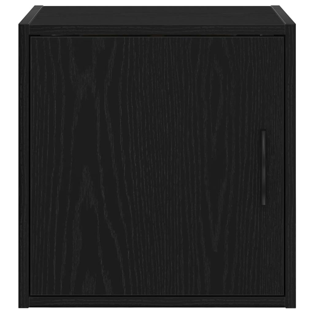 Garage Wall Cabinets 2 pcs. Black Wood Material