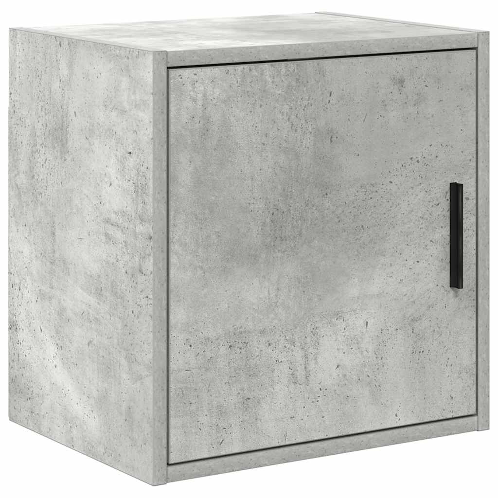 Garage wall cabinet concrete gray wood material