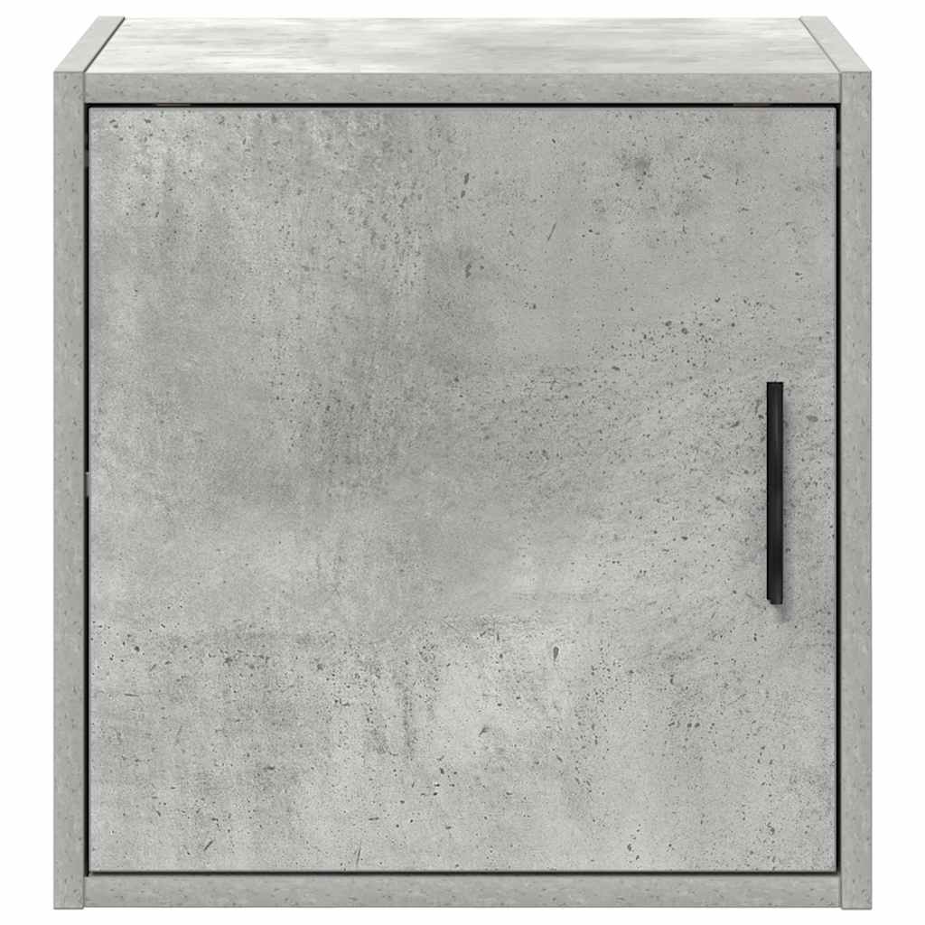 Garage wall cabinet concrete gray wood material