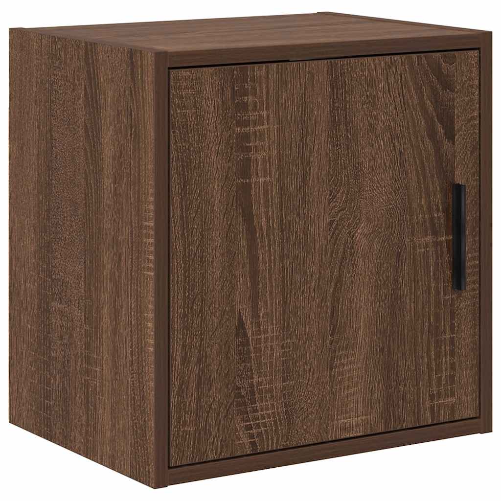 Garage Wall Cabinet Brown Oak Look Wood Material