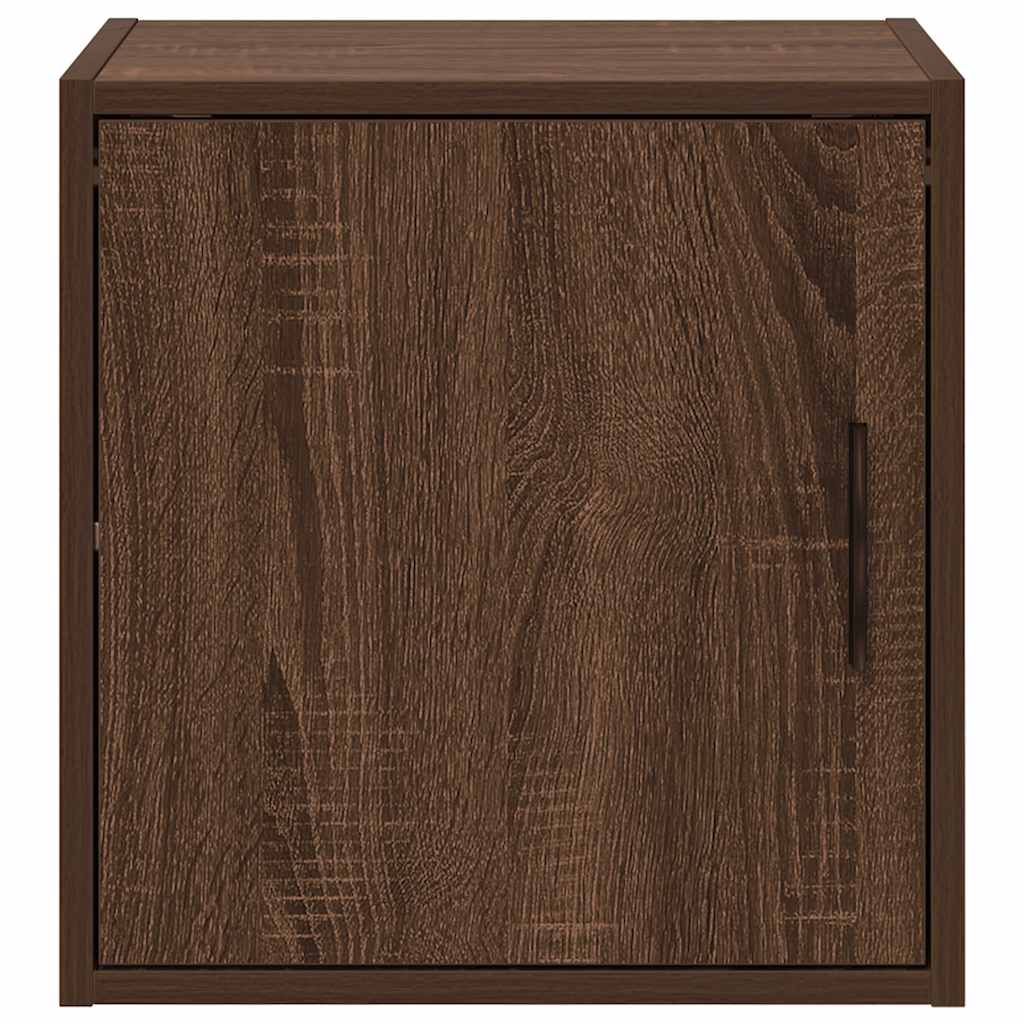 Garage Wall Cabinet Brown Oak Look Wood Material