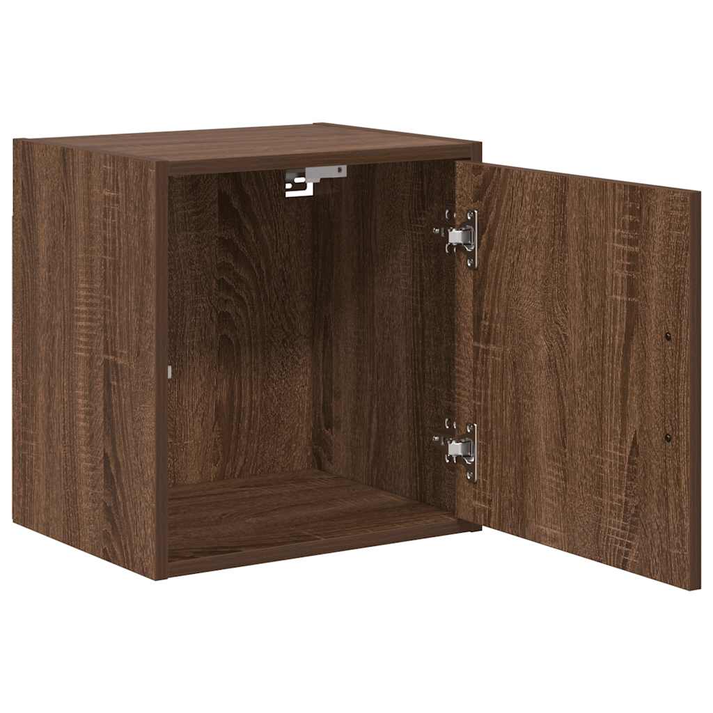 Garage wall cabinets 2 pcs. Brown oak look wood material