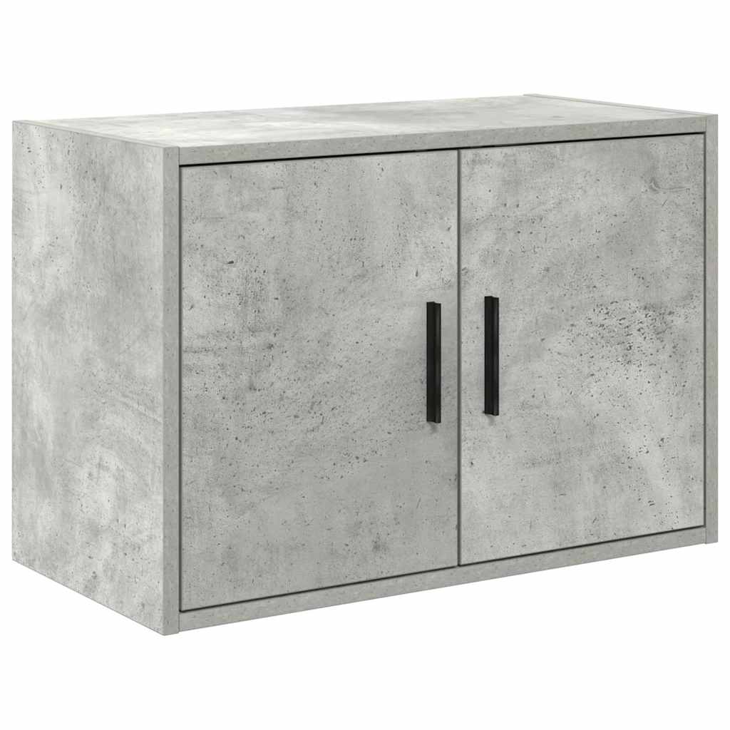 Garage wall cabinet concrete gray wood material