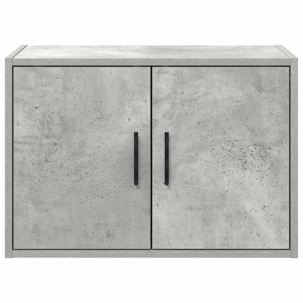 Garage wall cabinet concrete gray wood material