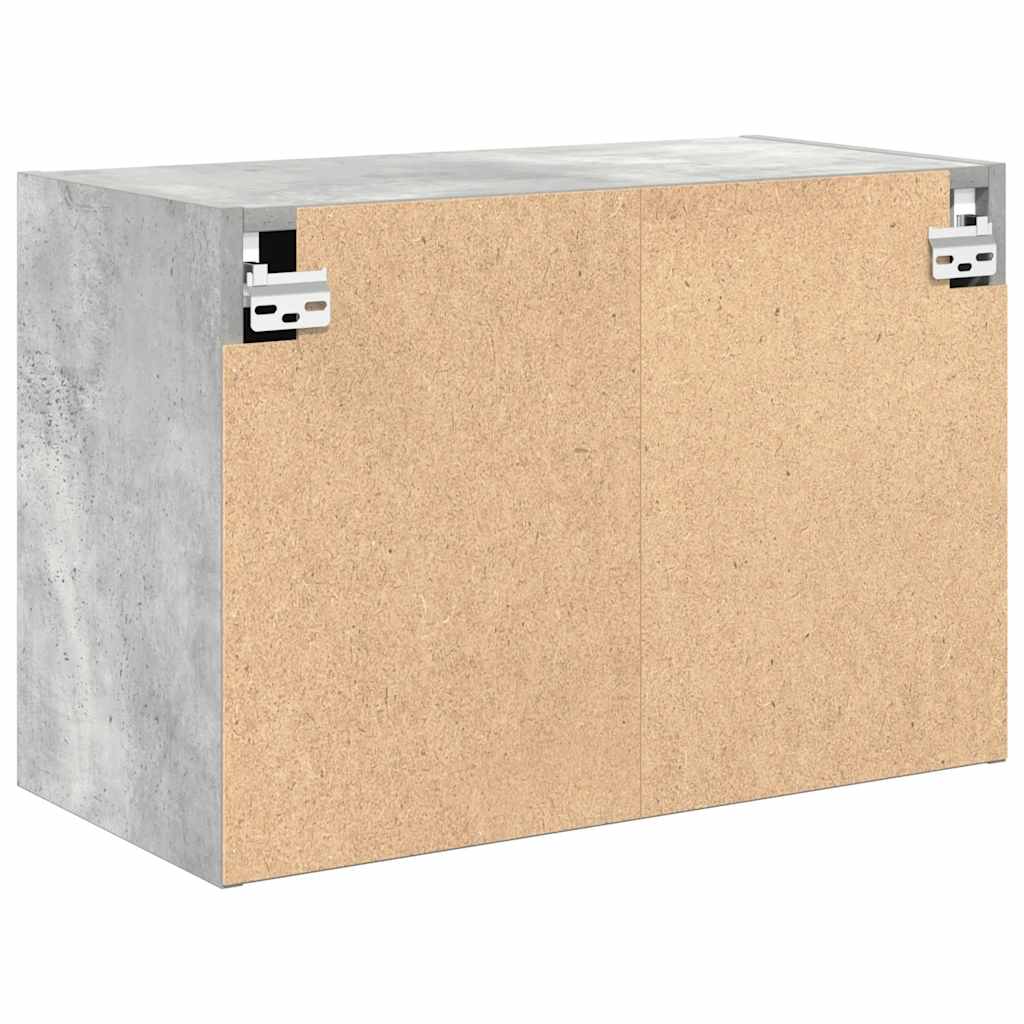 Garage wall cabinet concrete gray wood material