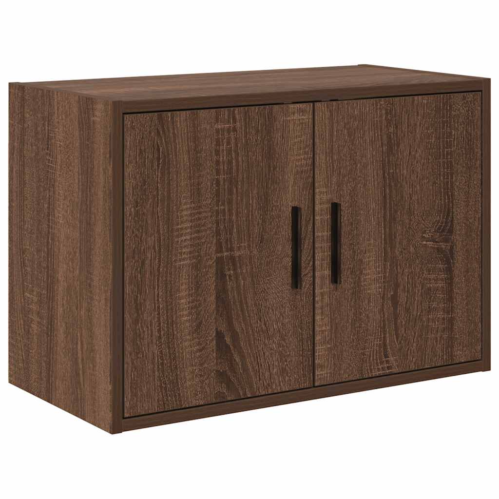 Garage Wall Cabinet Brown Oak Look Wood Material