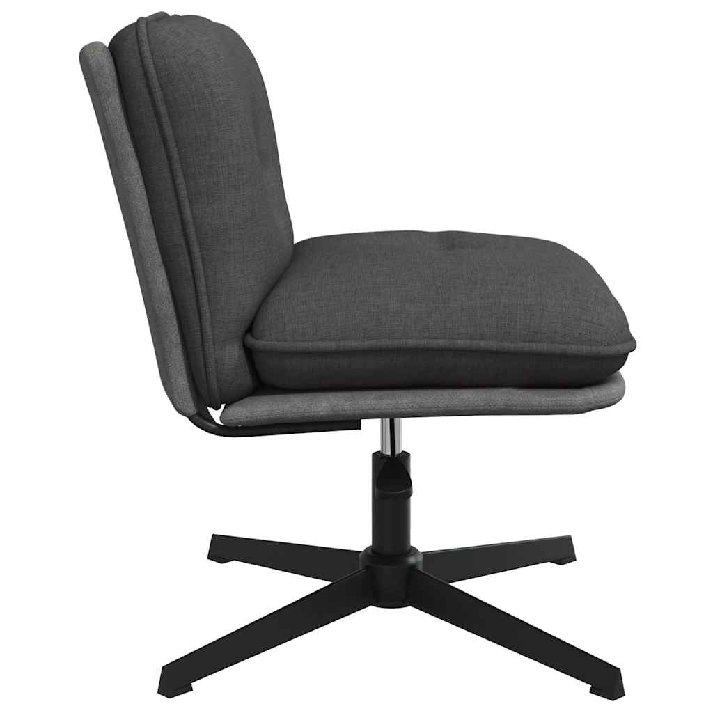 Office Chair Swivel Dark Gray Fabric