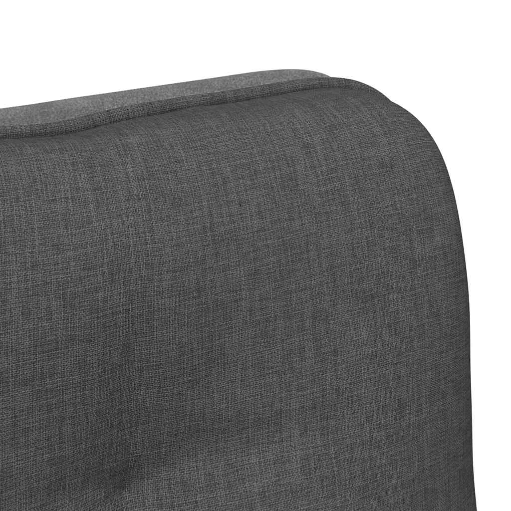 Office Chair Swivel Dark Gray Fabric