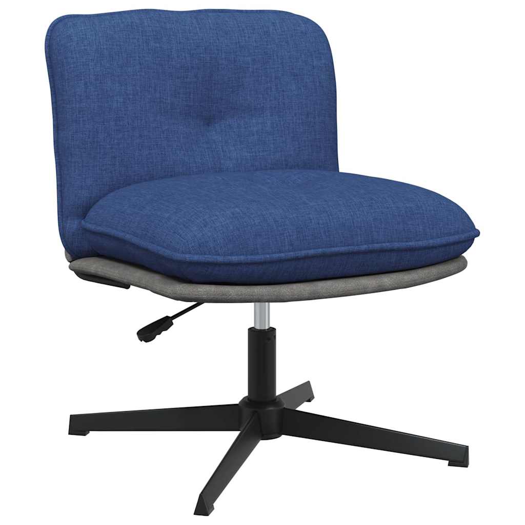 Office Chair Swivel Blue Fabric