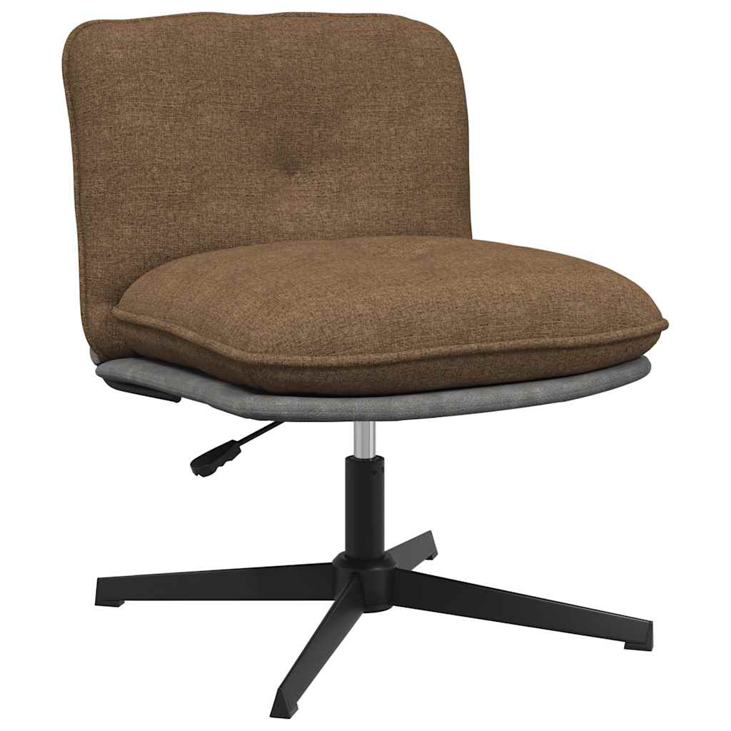 Office Chair Swivel Taupe Fabric