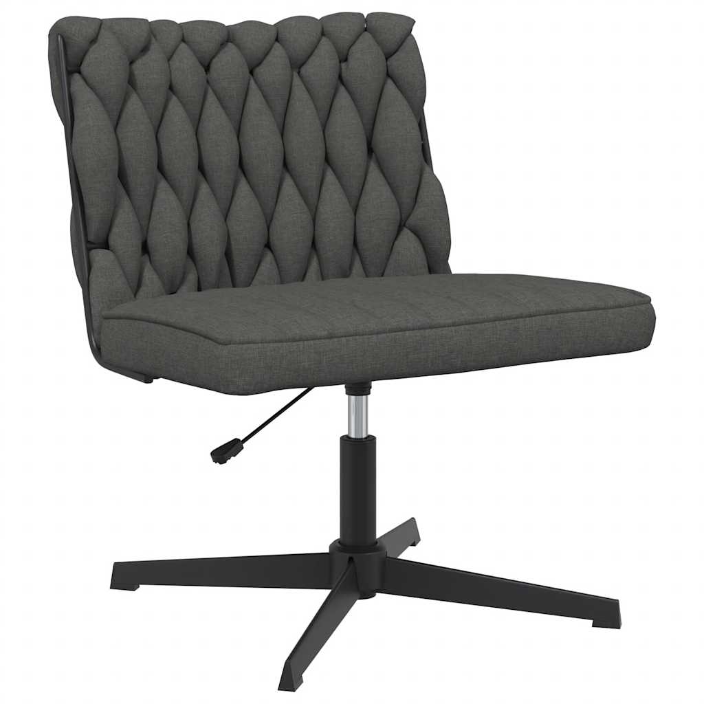 Office Chair Swivel Dark Gray Fabric