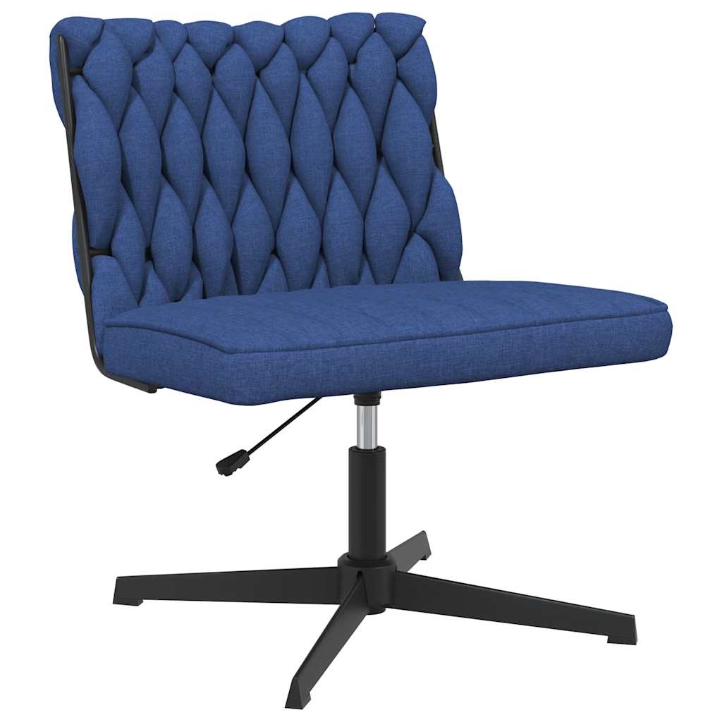 Office Chair Swivel Blue Fabric