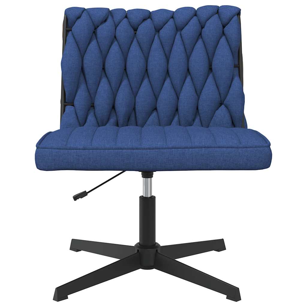 Office Chair Swivel Blue Fabric