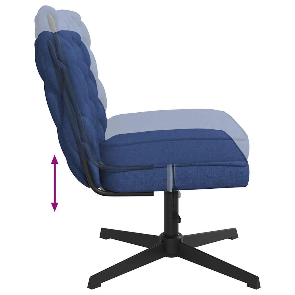 Office Chair Swivel Blue Fabric