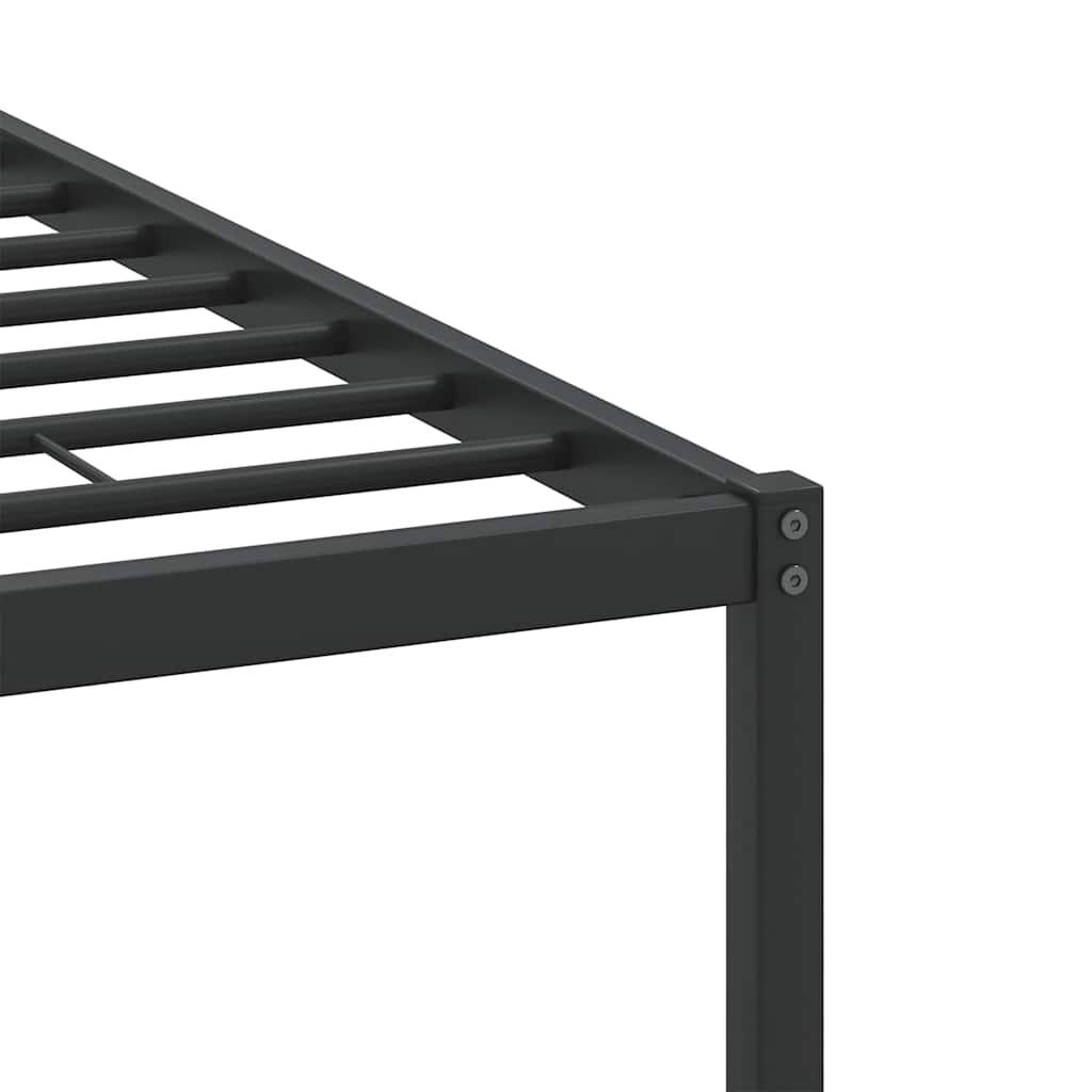 Bed frame without mattress smoked oak 120x190 cm wood material