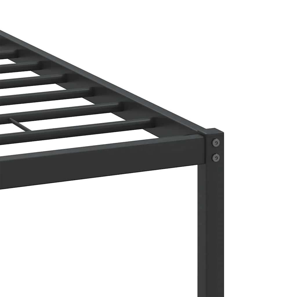 Bed frame without mattress smoked oak 120x200 cm wood material