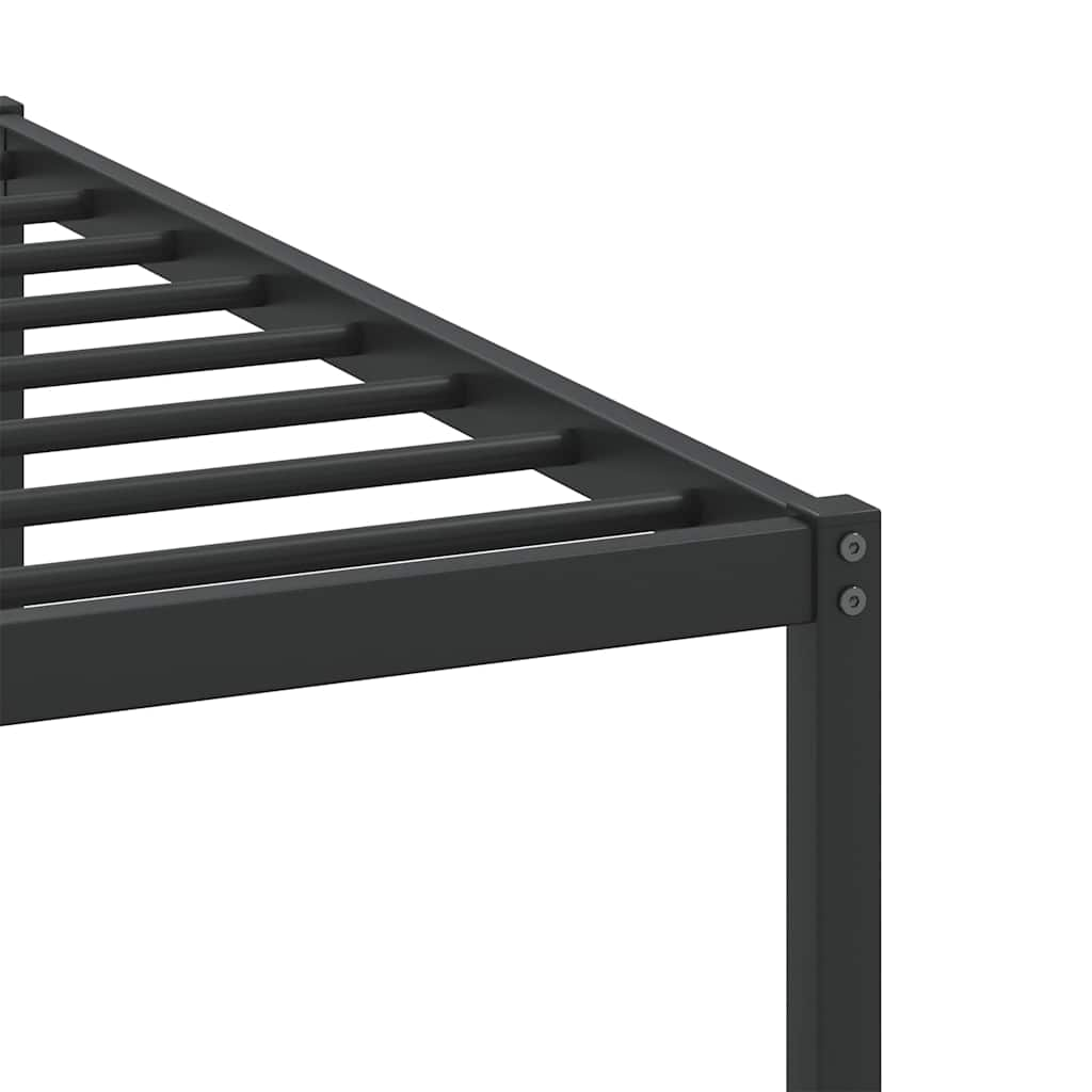 Bed frame without mattress smoked oak 160x200 cm wood material