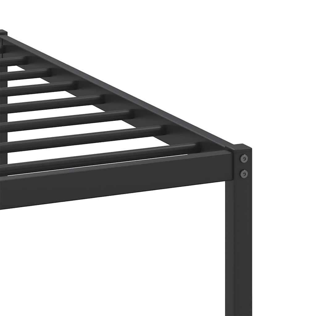 Bed frame without mattress smoked oak 200x200 cm wood material